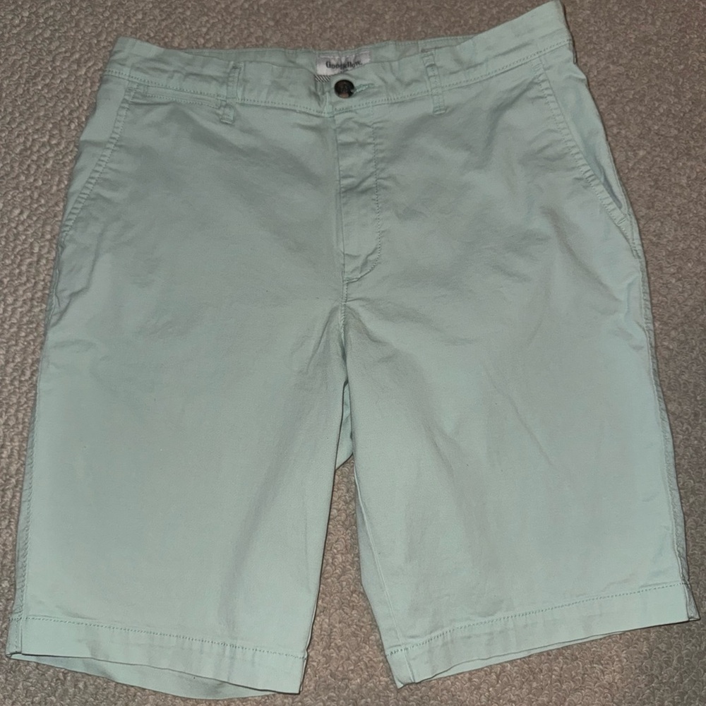 Men's Slim Fit Light Blue Shorts (Size 32, Goodfellow Brand)
